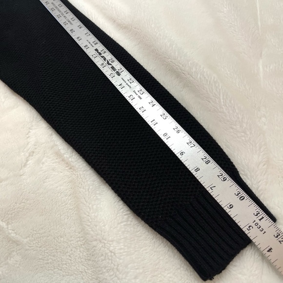 NWT IZOD Amazing Glaze II Fair Isle Black 1/4 Zip Mock Neck Pullover Sweater - Picture 8 of 10